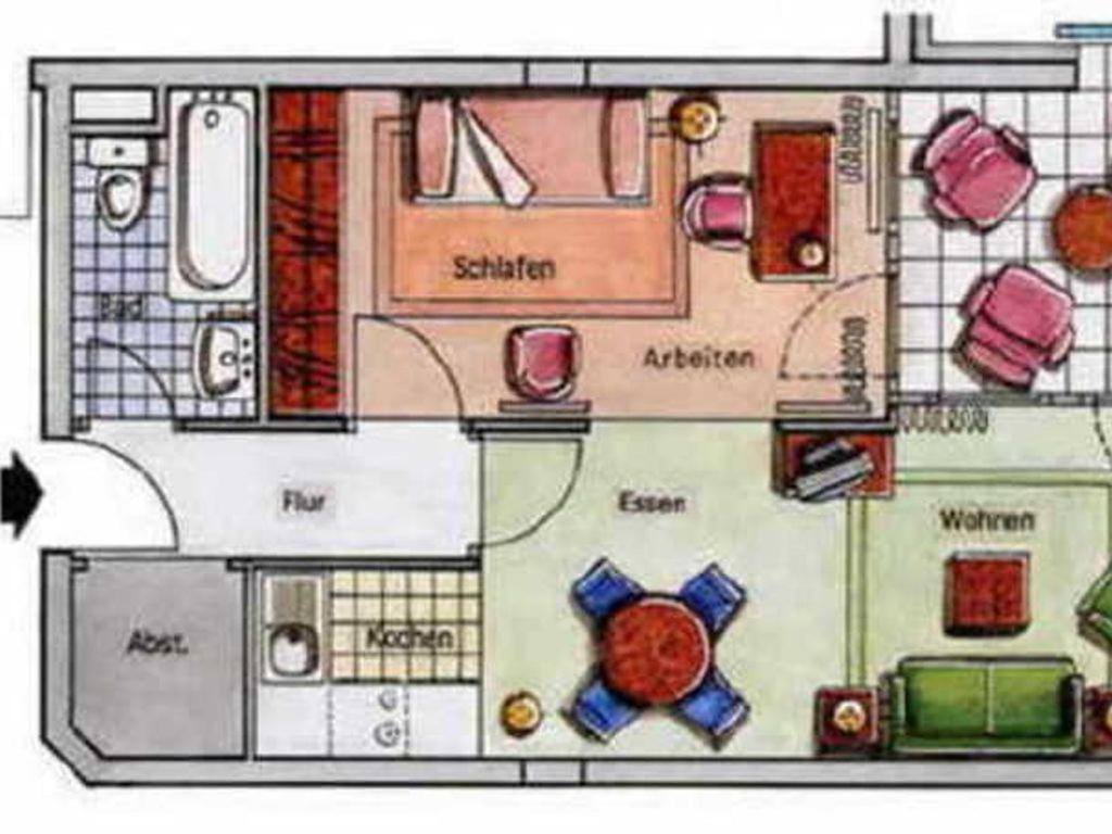 2 Raum Wohnung Morgensonne Mit Balkon Sellin  Bagian luar foto